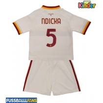 AS Roma Evan Ndicka #5 Auswärts Trikotsatz Kinder 2026-27 Kurzarm (+ Kurze Hosen)